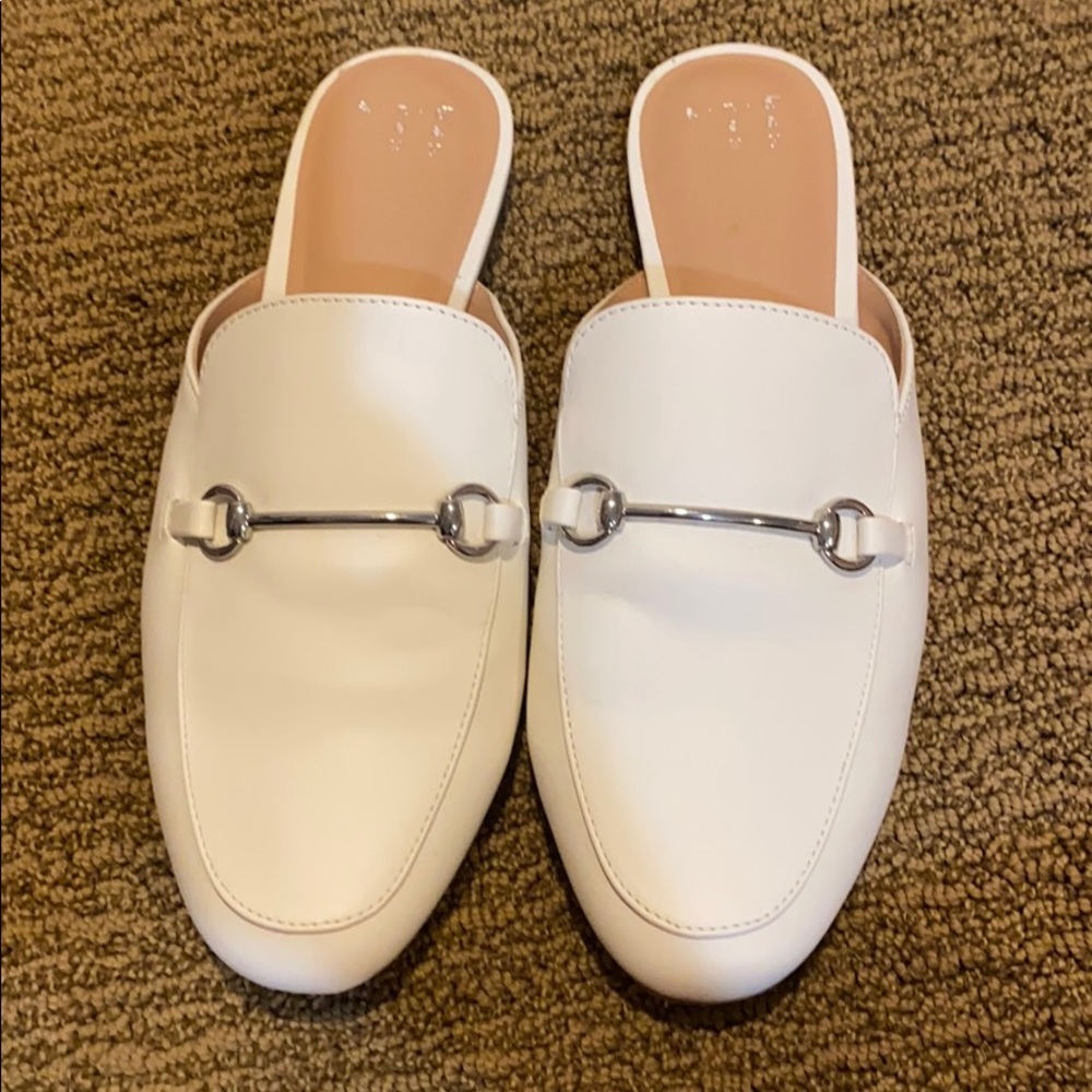 White loafers